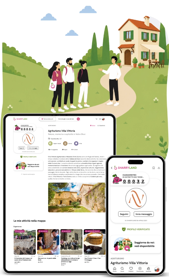 Example of a Pro profile for a lodging facility on mobile and tablet; example of geolocation in search results
